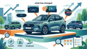 Современный кроссовер Ford Kuga 2026 года в стильном дизайне для обзора новой линейки